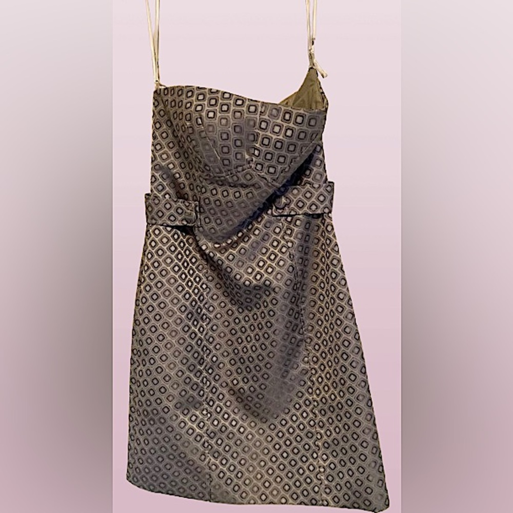 Gray Patterned Dress With Jacket - image 2